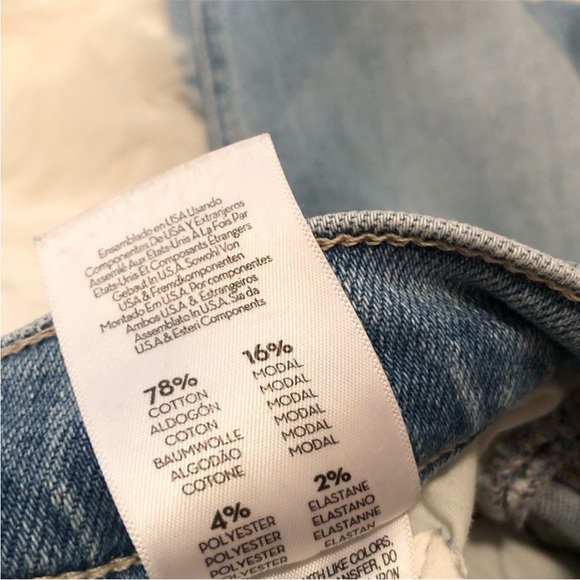 MOTHER In The Blink Of An Eye Mid Rise Dazzler Straight Leg Ankle Jeans - Picture 9 of 9